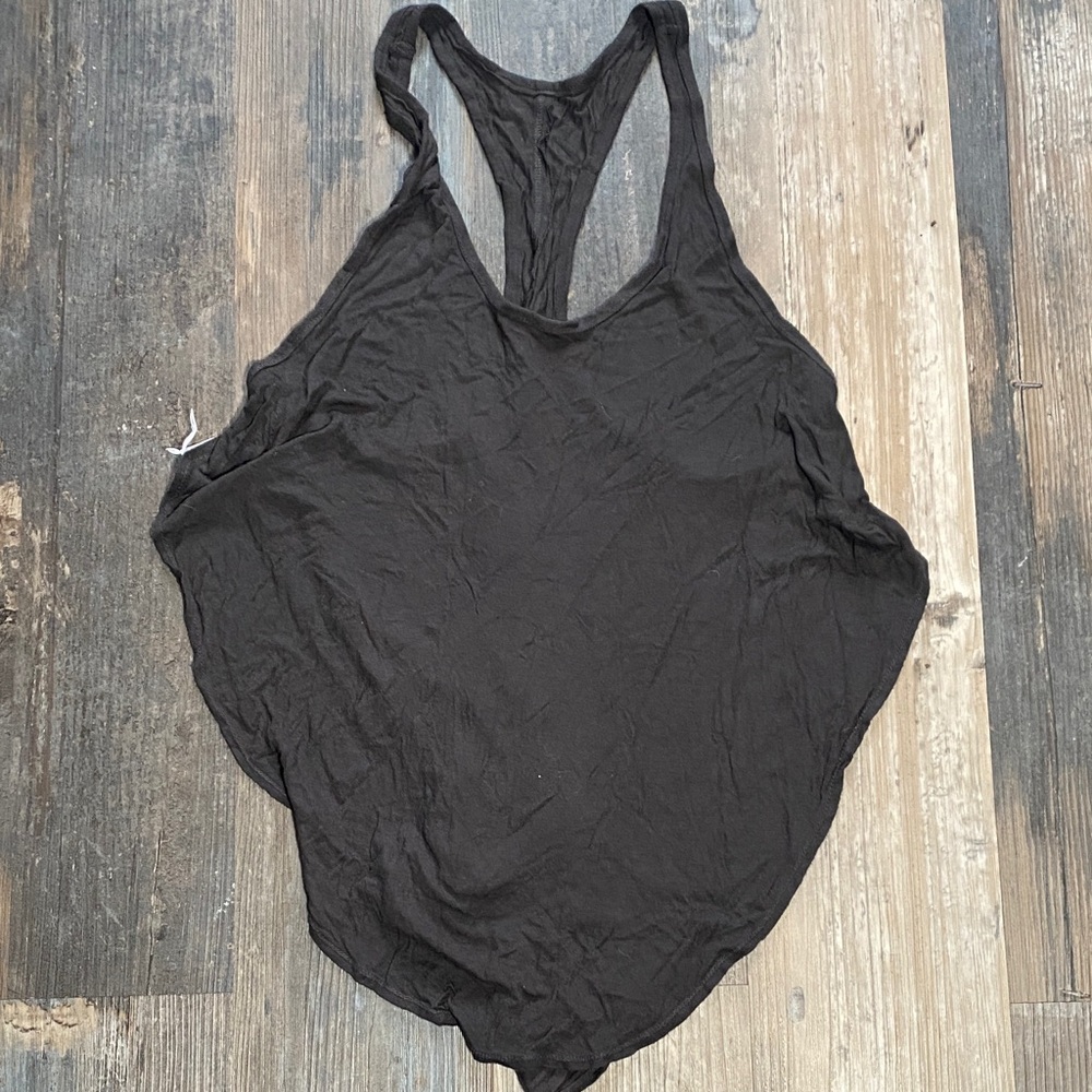 Super soft Black Women's high low Tank Top